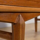 Mid-Century Freestanding Teak Desk, Denmark, 1960s
