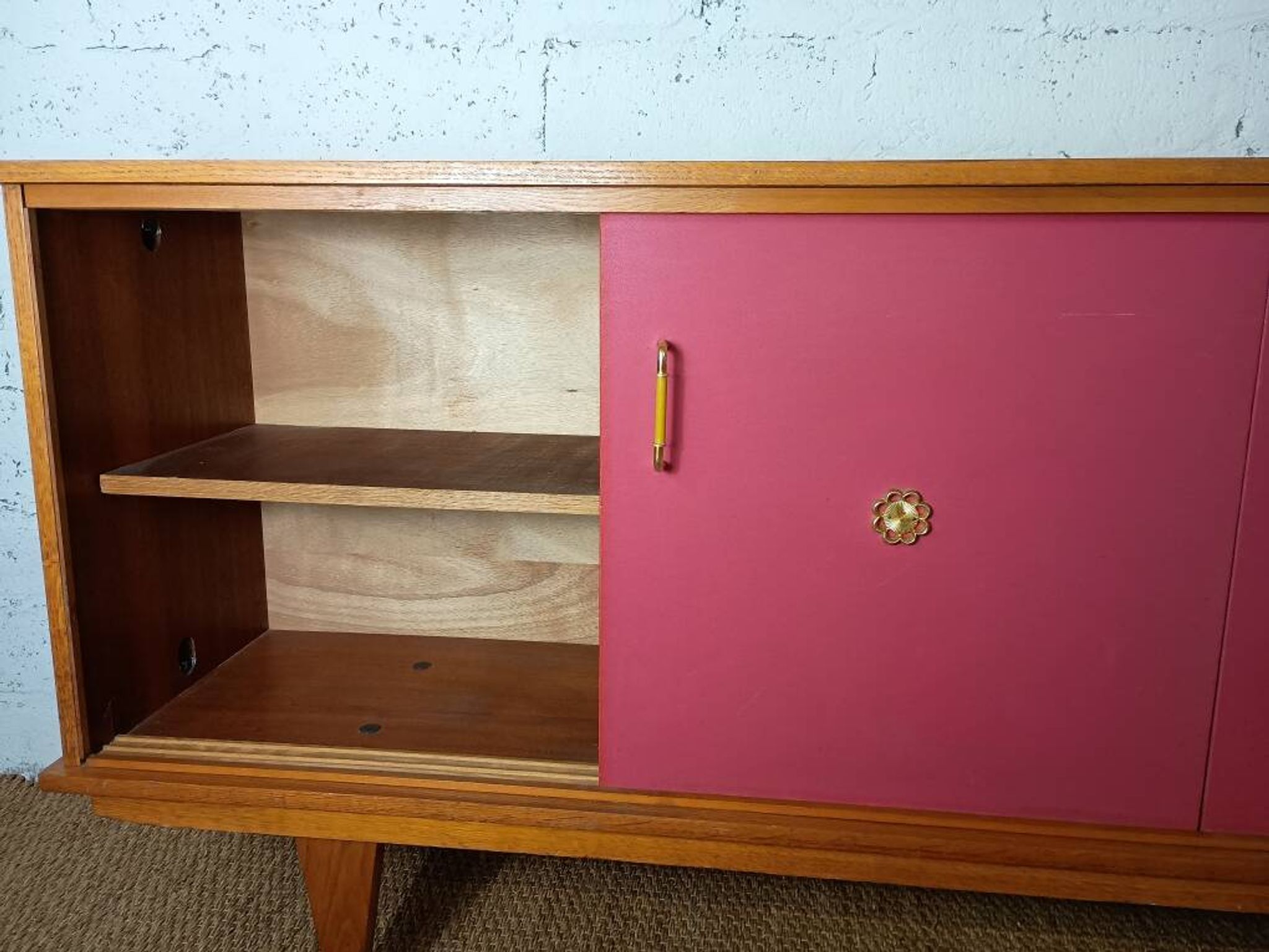 1950s enfilade with three sliding doors