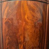 Somno “Column” or Cylindrical Cabinet, in flamed mahogany, Copenhagen, 1830-1840