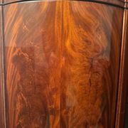 Somno “Column” or Cylindrical Cabinet, in flamed mahogany, Copenhagen, 1830-1840