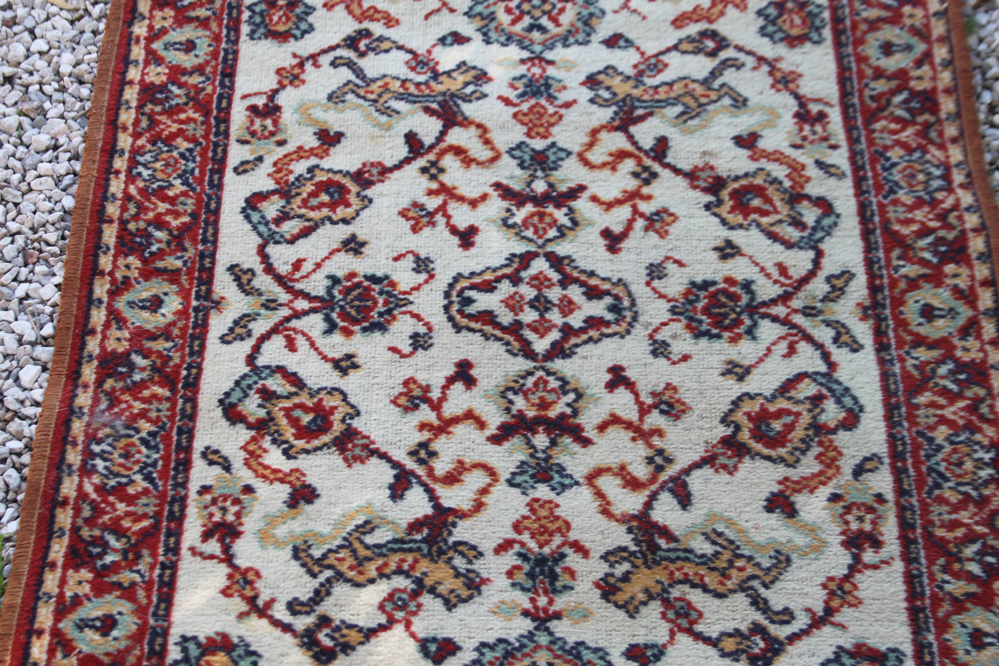 Old oriental rug 140 x 70 cm