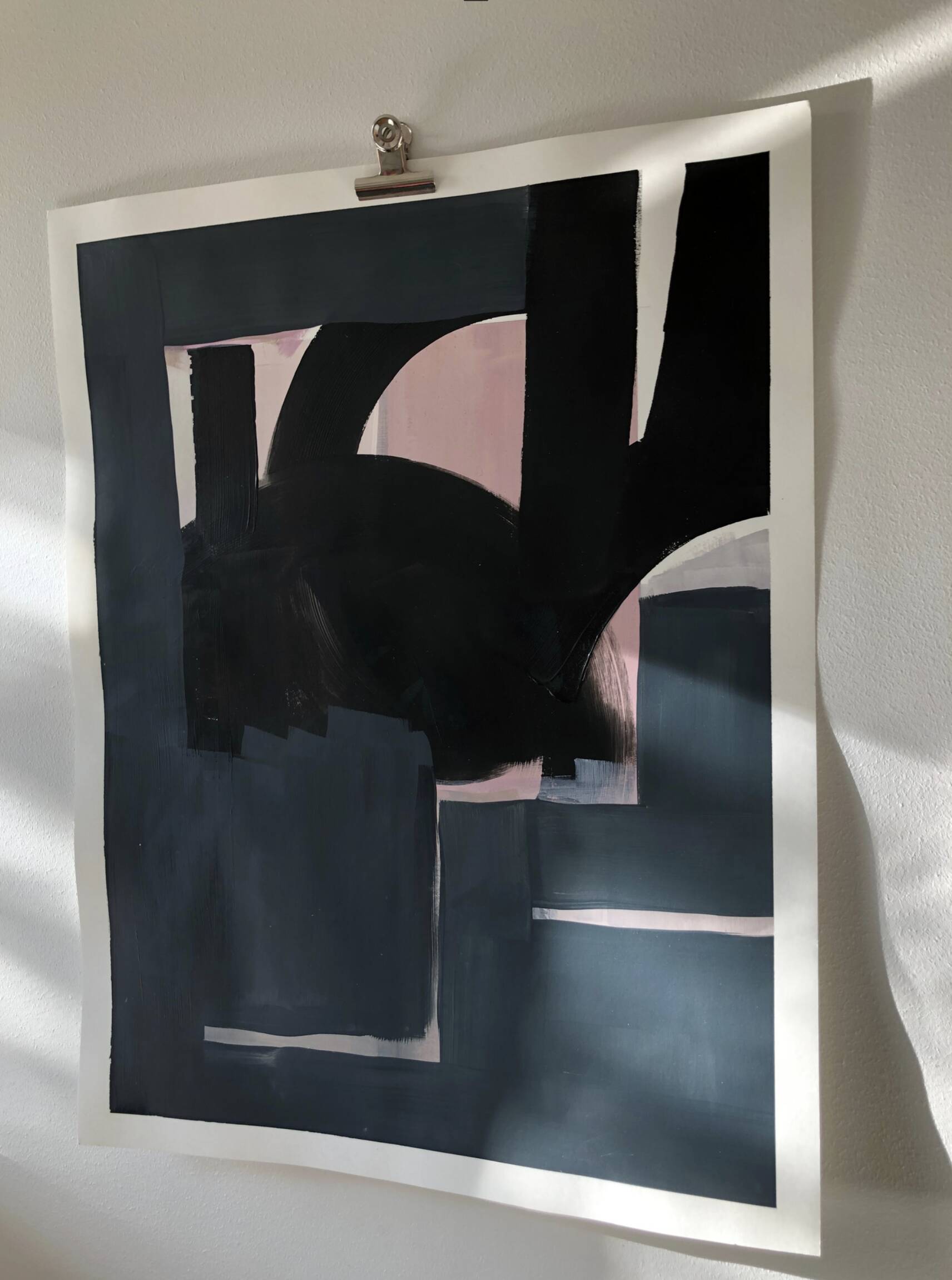 Black 2 - original work on paper 50x65