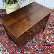 Commode anglaise en acajou et chêne, début XXème