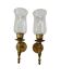 Ensemble de 2 appliques murales vintage en laiton