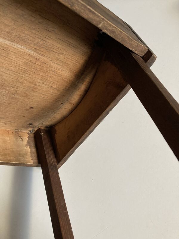 Tabouret Plywood courbé art populaire 1950
