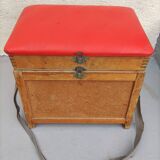 Siège boite de pêche ancien