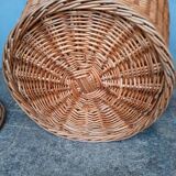 Basket 57cm woven rattan pot shape