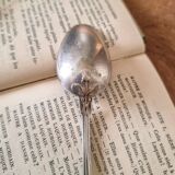 6 small spoons, silver metal 5gr, mix of 2 models, art nouveau style
