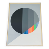 Lithograph Eugenio Carmi "La Scoperta Della Luce" 1971