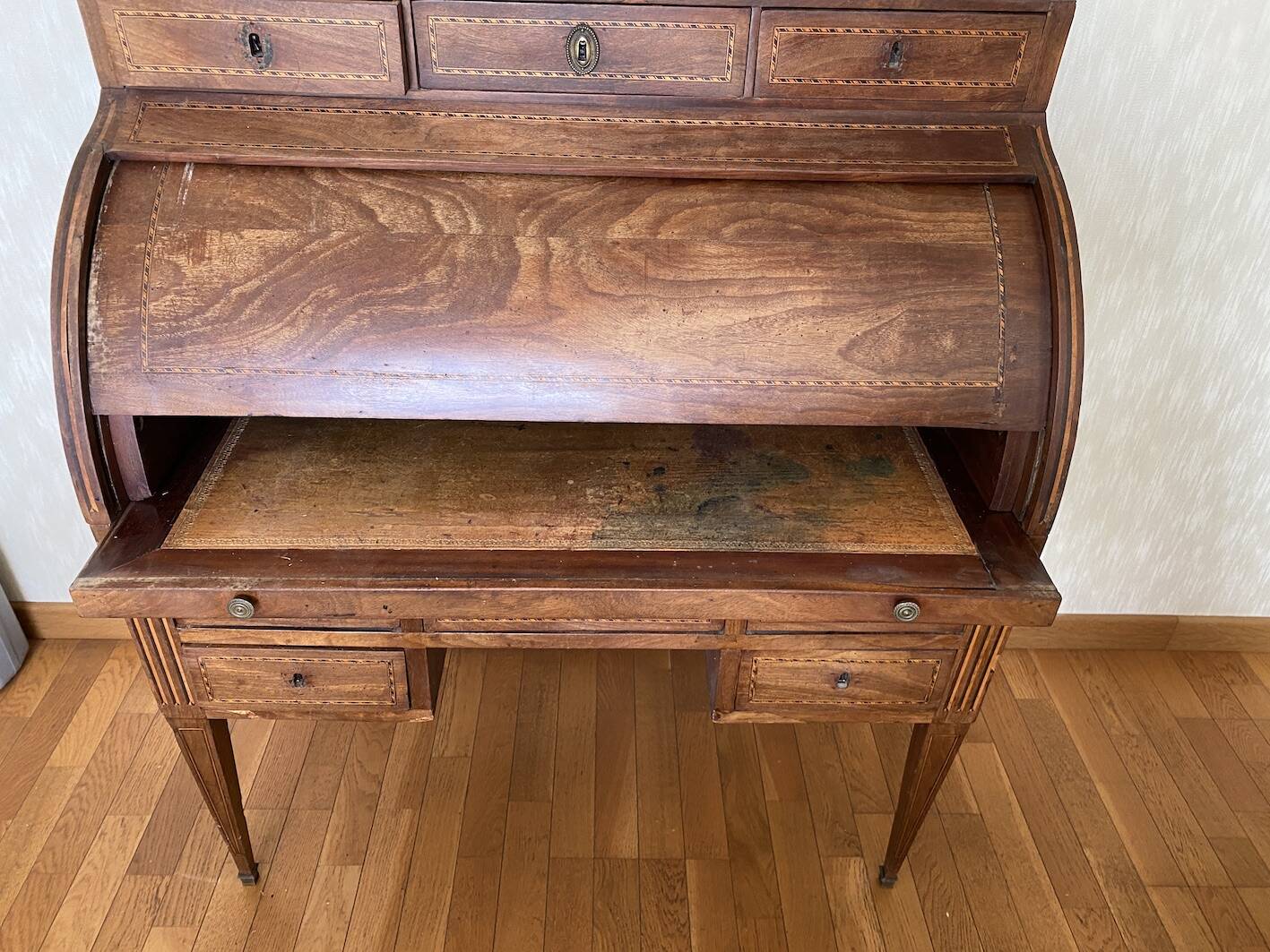 Bureau Cylindre Style Louis XVI