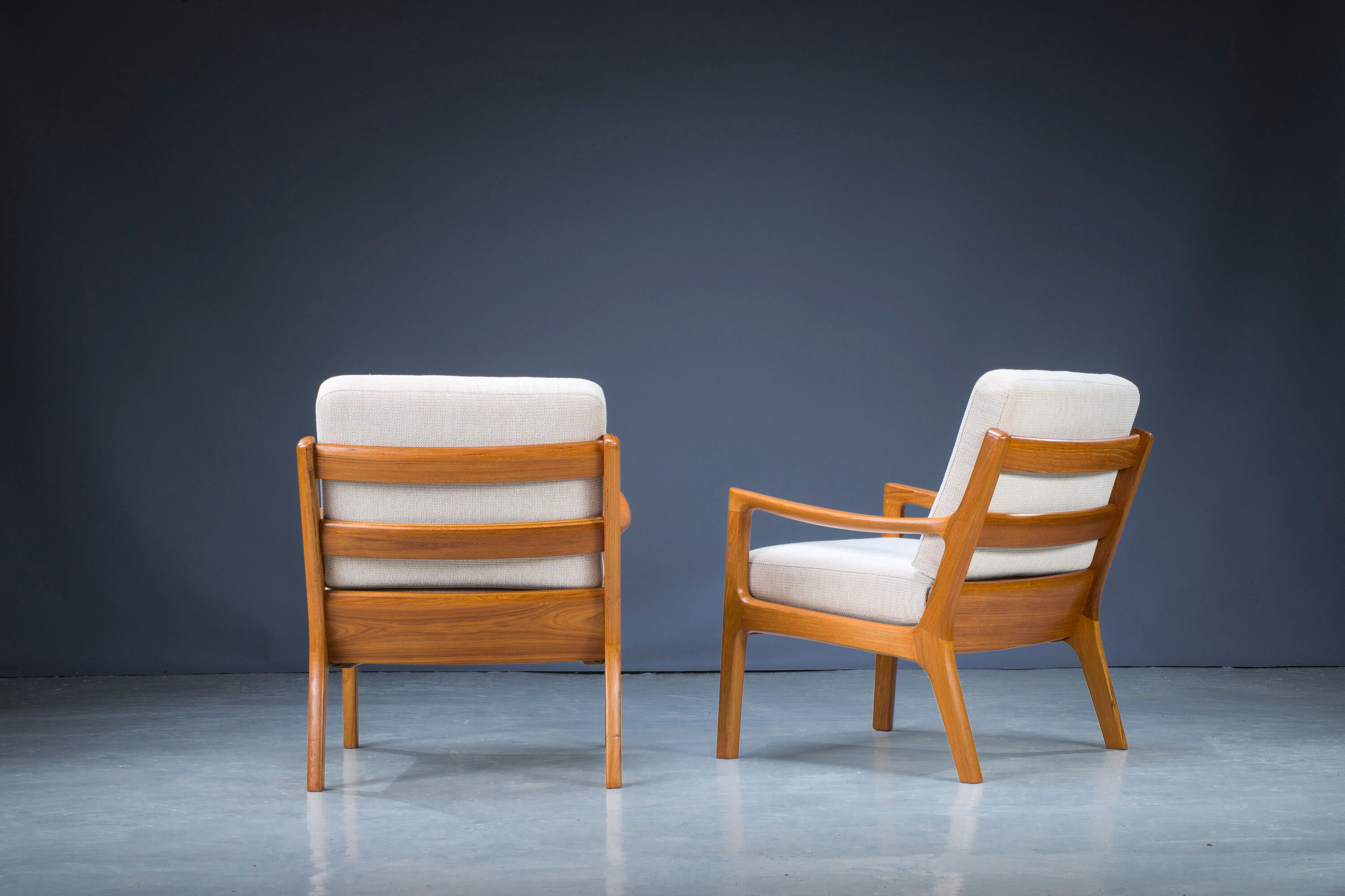 Teak Senator armchairs by Ole Wanscher