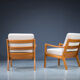Teak Senator armchairs by Ole Wanscher