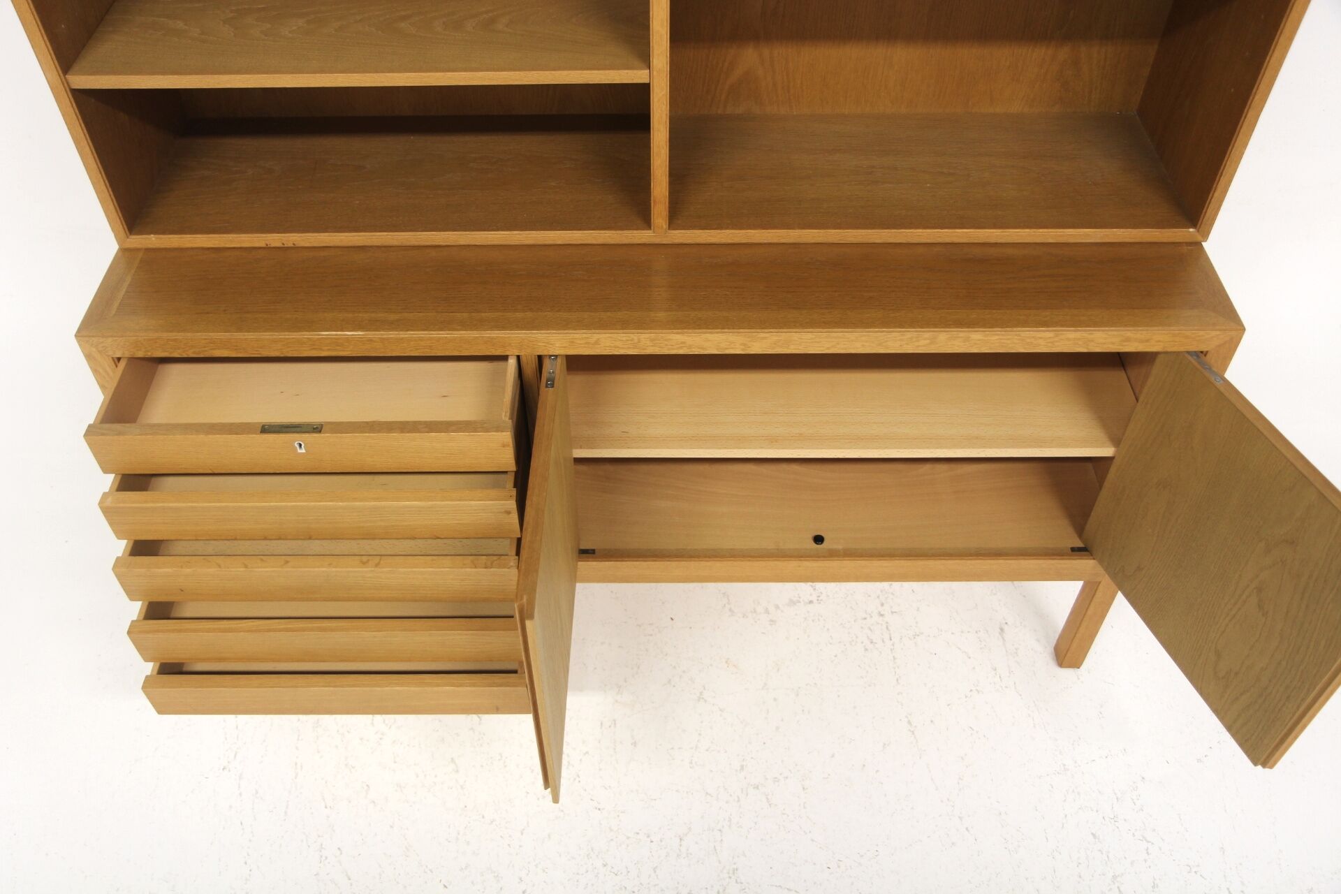 Scandinavian oak library, Alf Svensson, Sweden, 1960