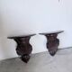 Pair of carved Italian wall consoles