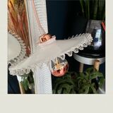 White and pink vintage walker