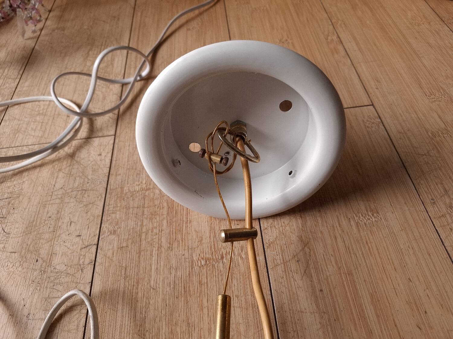 Vintage 70'S pendant light by Fabbian for Mazzega, Italy