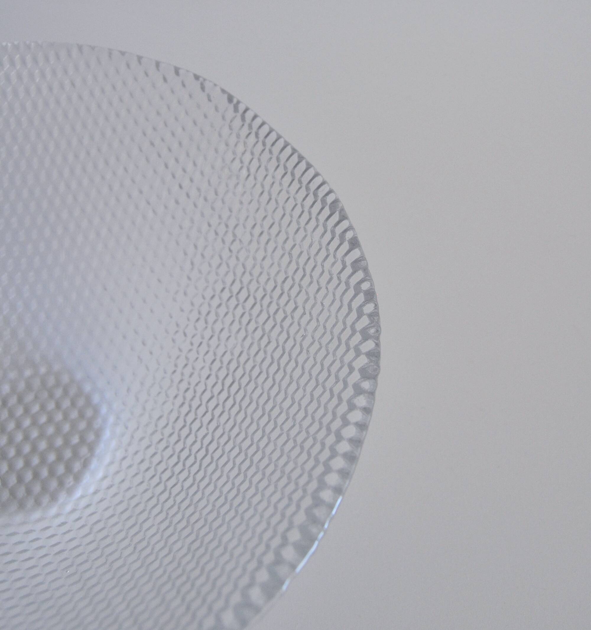 Glass bowl Trigona for Holmegaard, Denmark 1980s