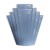 Vase art déco céramique grise, forme éventail.