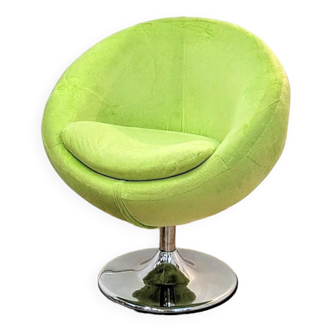 Designer green armchair