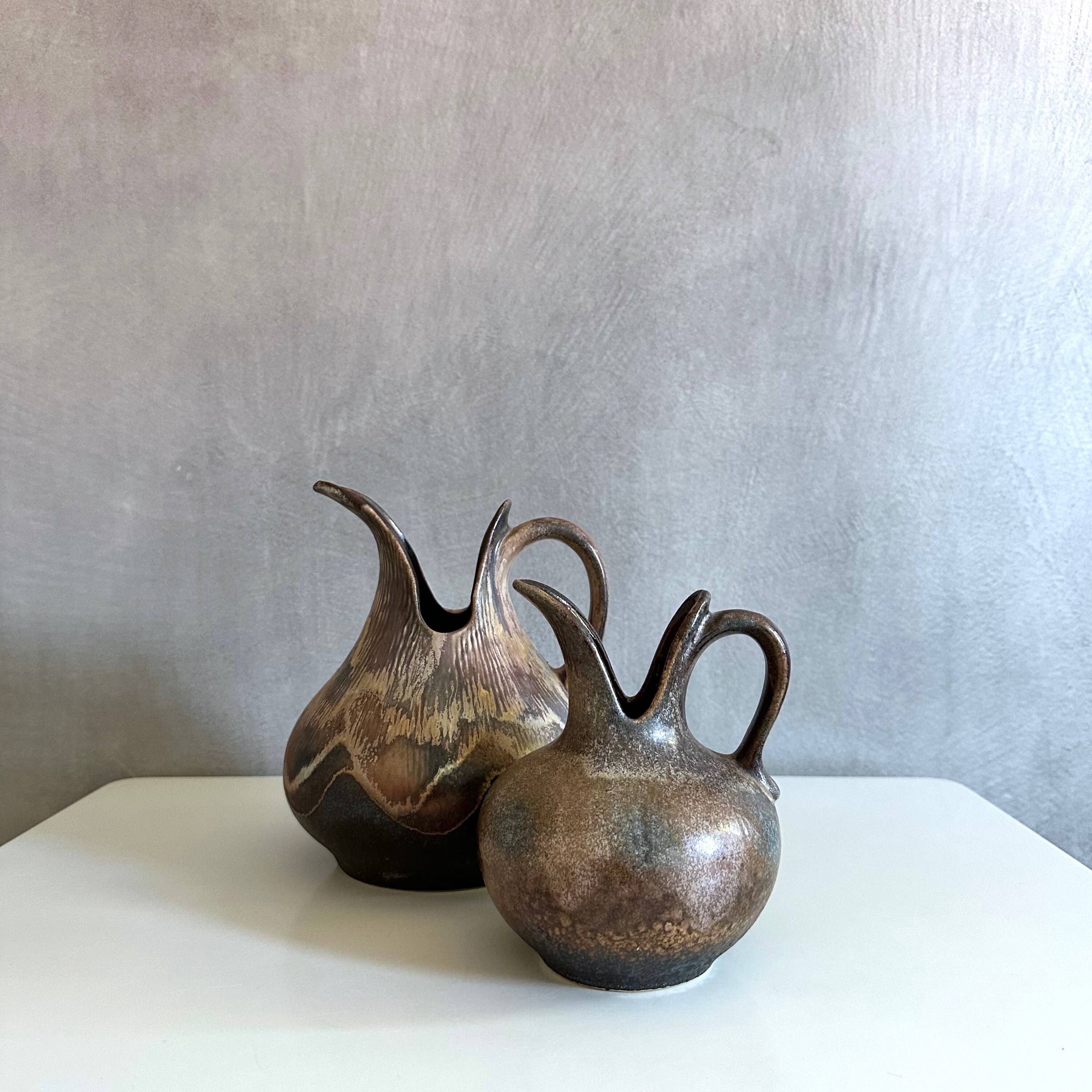 Vintage vases Dümler Breiden 055/15 and 056/20, ceramic vase WPG