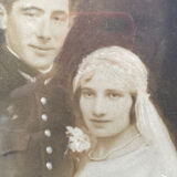 Photograph of couple framed