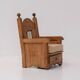 Pair of chic chalet chairs in Spanish pine, 1960s