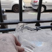 5 crystal champagne glasses, Saint Louis Cluny Graves, 12cl, pre-1936