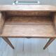 Solid wood tiered desk in a country style
