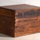 Antique Chinese chest with painted flowers in elm – China, circa 1900