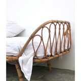 Vintage rattan bed
