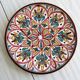 Large colorful dish.