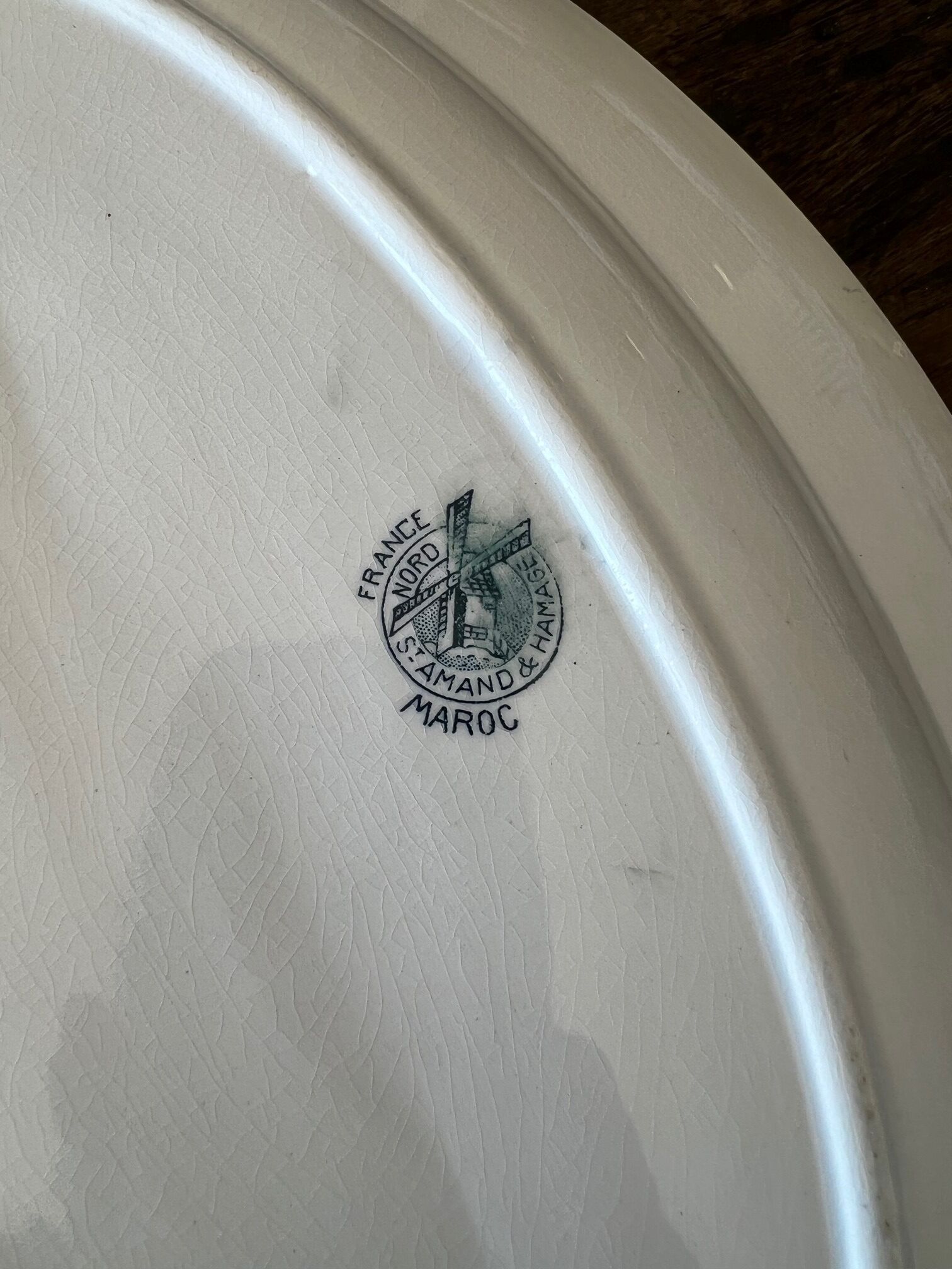 Oval dish Saint Amand and Hamage