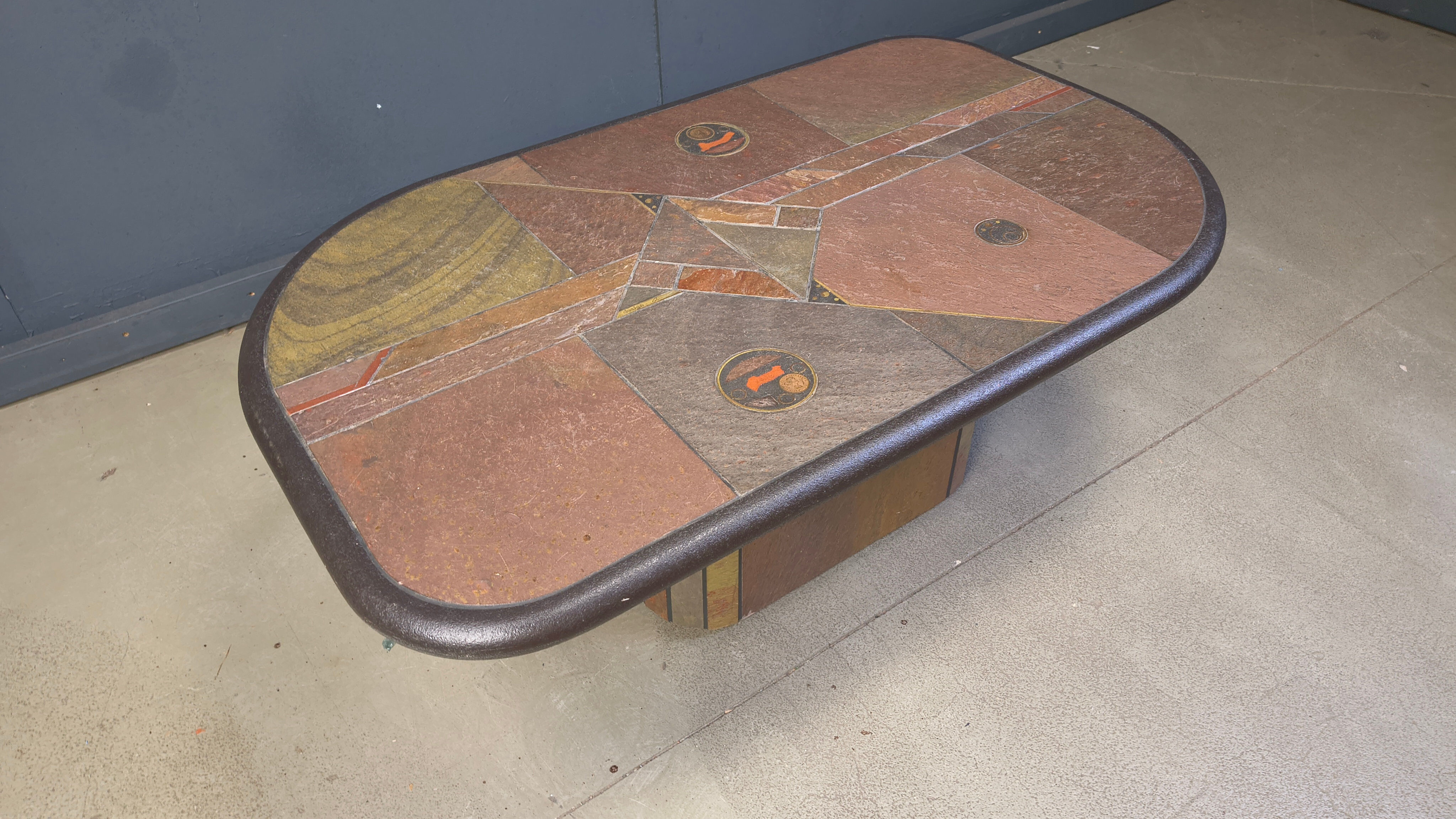 Vintage Paul Kingma style coffee table, 1980s