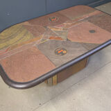 Vintage Paul Kingma style coffee table, 1980s