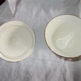 Coffee service or tea in faience Salins France