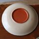 Glazed earthenware dish – polychrome floral decoration