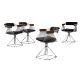Ensemble de chaises de salle à manger Delta Rudi Verelst années 1970