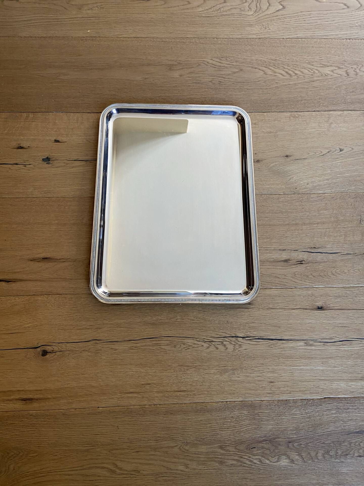 Silver-plated metal tray Christofle