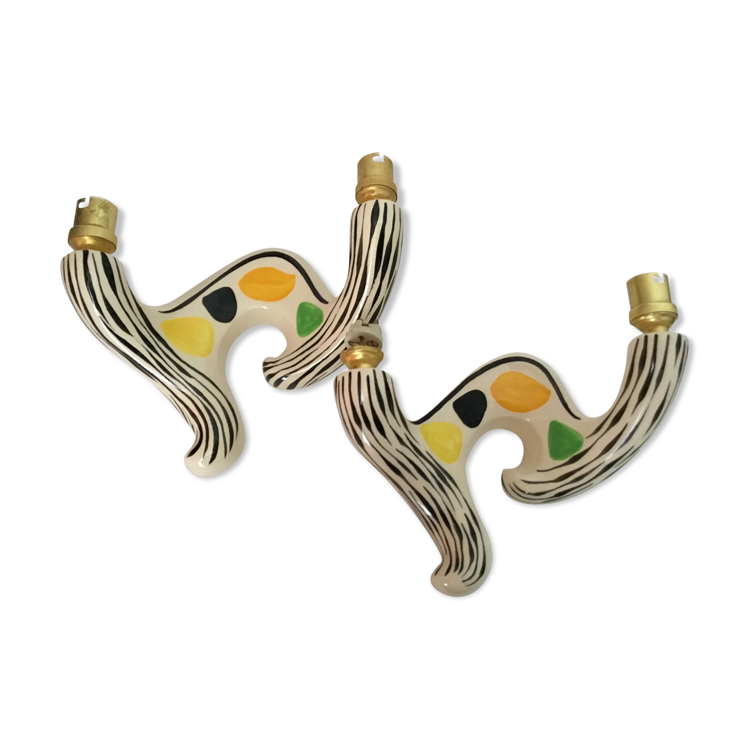 Wall light in vintage earthenware