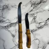 Bamboo handle knives