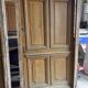 Solid oak entrance door 19th century