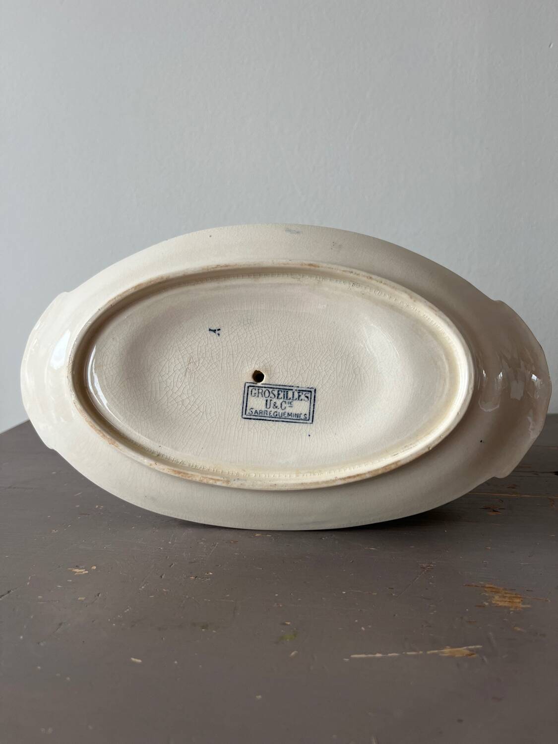 Sauce boat U & Cie Sarreguemines model “currants”