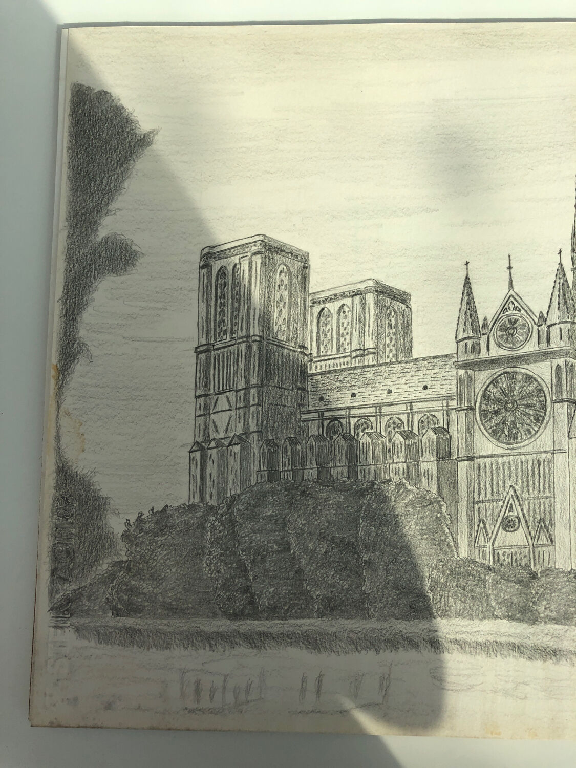 Lithographie Notre Dame de Paris