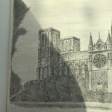 Lithograph of Notre Dame de Paris