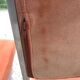 Suite of 4 vintage orange chairs 1970 steel and suede