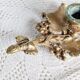 Vintage brass cellar rat – Vine leaf and grape cluster decor