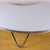 Bean coffee table, vintage American style, Formica metal, 1970s