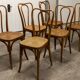 Set of 6 chairs bistro j&j kohn 1900 seat cannage