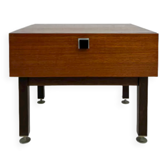 Teak bedside table 50s - 60s by CombinEurop