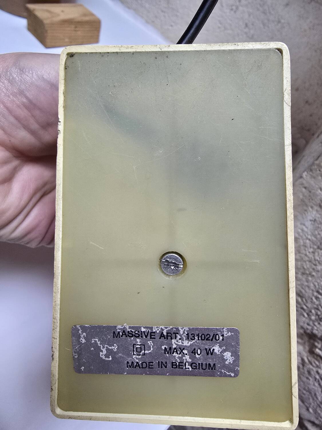 Authentic Space Age bedside lamp by Massive